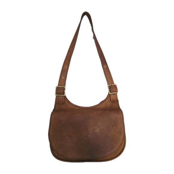 Coach Vintage Bonnie Cashin Hippie Saddle Bag Brown Pre Serial NYC 9210 - Picture 1 of 16